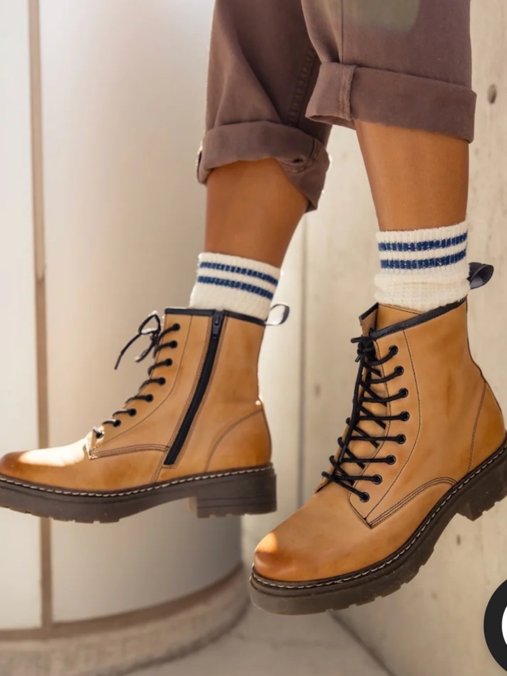 Roolee Elvis Tan Platform Boots